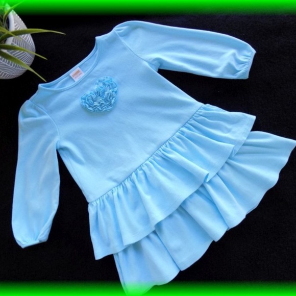 GYMBOREE SNOWFLAKE GLAMOUR BLUE STRIPED SWEATER DRESS 12 18 24 4T NWT